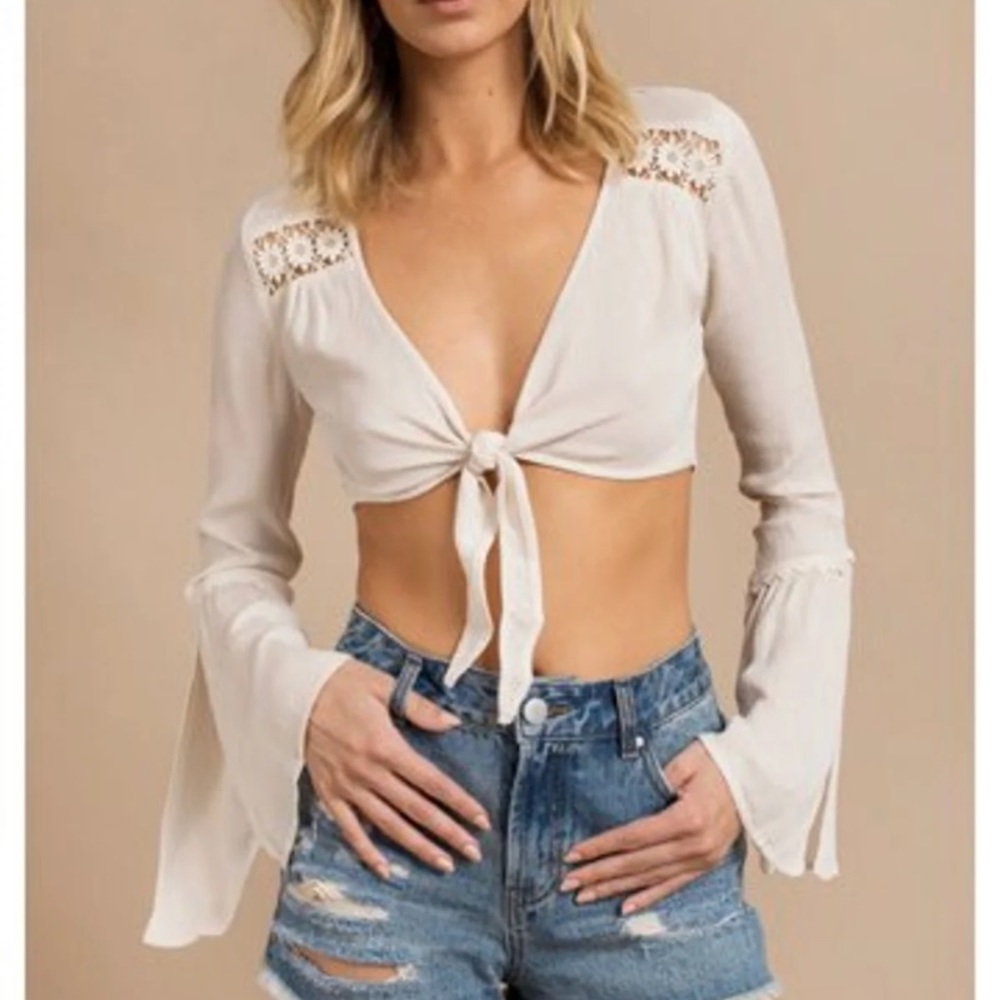 Tobi Front Tie Crop Top
